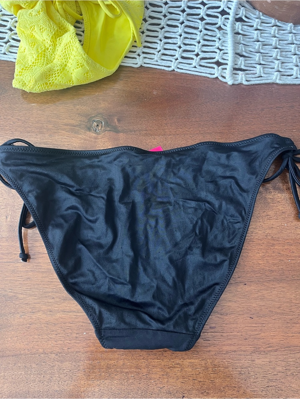 Victoria's Secret Black Tie-Side Push-Up Bikini Set - 34D / Medium - Picture 6 of 6